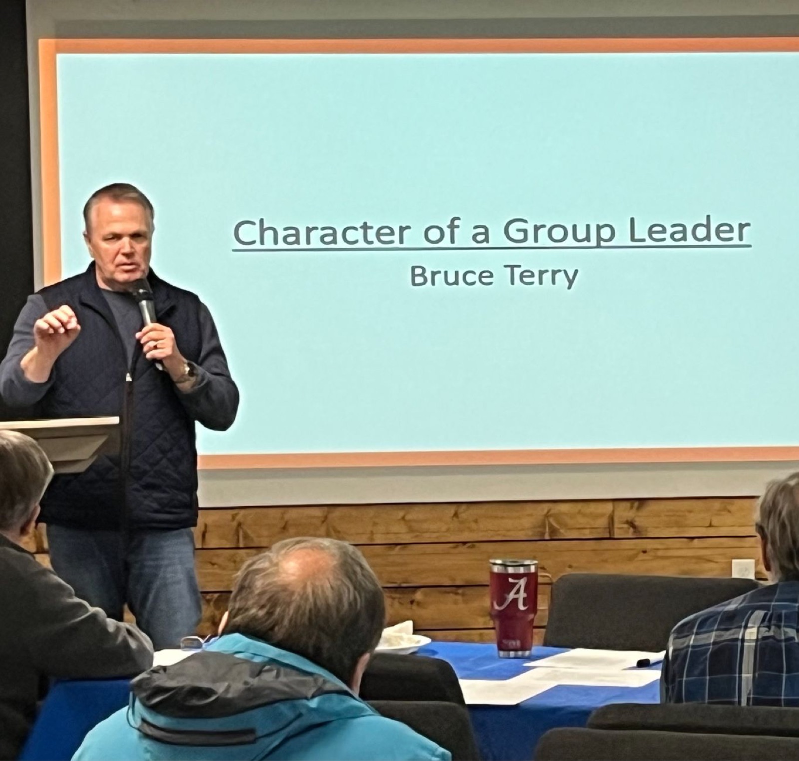 A leader training session: Character of a Group Leader